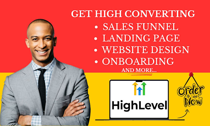 Gig Preview - Be your gohighlevel landing page website, ghl funnel onboarding website expert