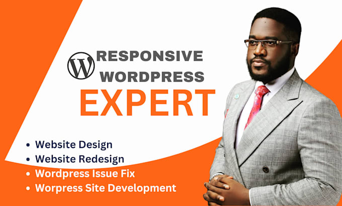 Gig Preview - Create responsive wordpress website design or website redesign