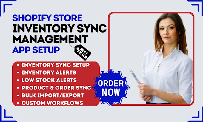 Gig Preview - Setup shopify inventory sync management syncx quicksync trunk syncio prediko app