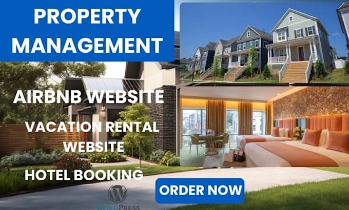 Gig Preview - Build a property management website for vacation rental short term rental