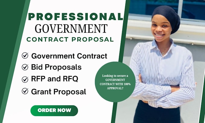 Gig Preview - Do expert rfp rfq rfi grant and bid proposal writing for government contracts