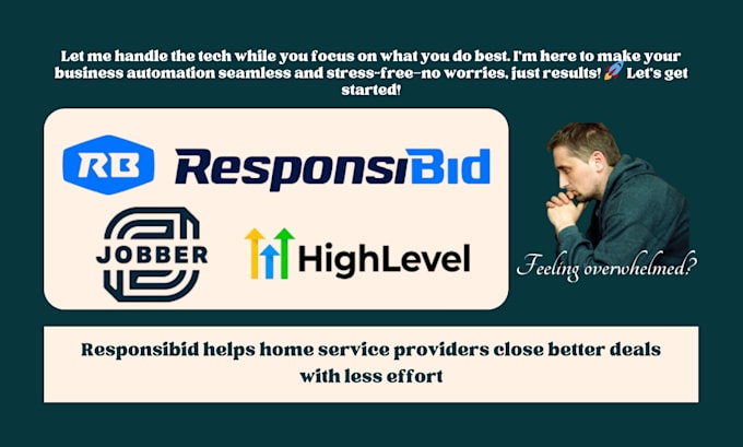 Gig Preview - Automate your home service business with responsibid and CRM integration