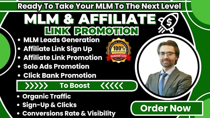 Gig Preview - Set up email campaigns, affiliate marketing, MLM leads, solo ads, link promotion