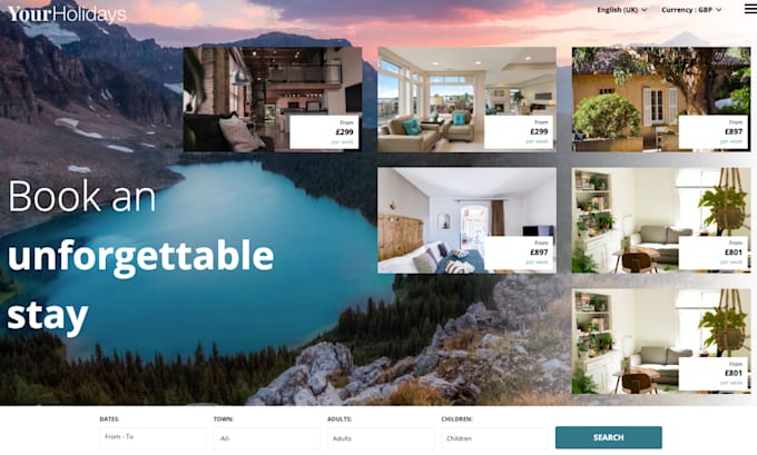 Bestseller - design short term rental website, vacation rental website with vik booking