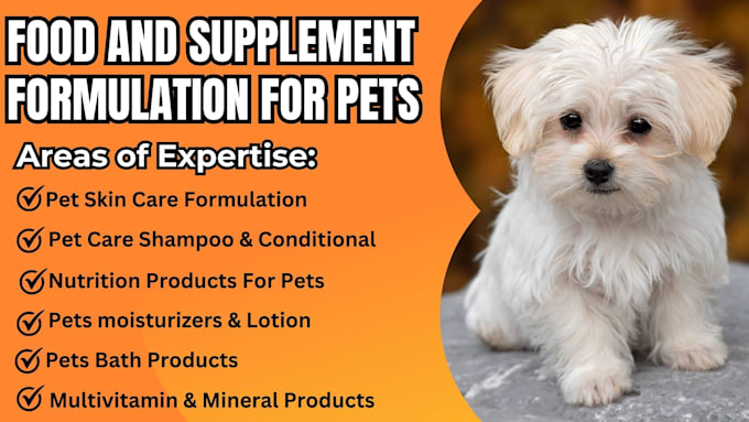 Gig Preview - Do reversed engineering for pet skin care ,pet food and supplement formulation