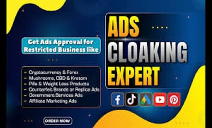 Gig Preview - Cloak for crypto ad approvals financial leads and forex site on google and fbook