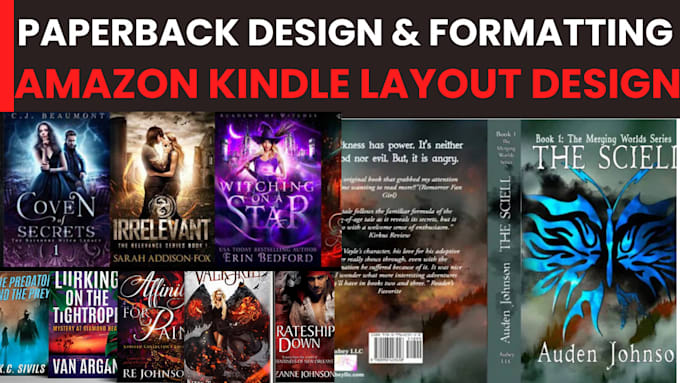 Gig Preview - Do book editing, ebook formatting, kindle paperback formatting, layout design