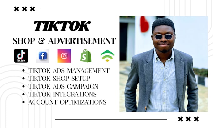 Gig Preview - Setup tiktok shop instagram shop facebook shop tiktok ads shopify marketing ads