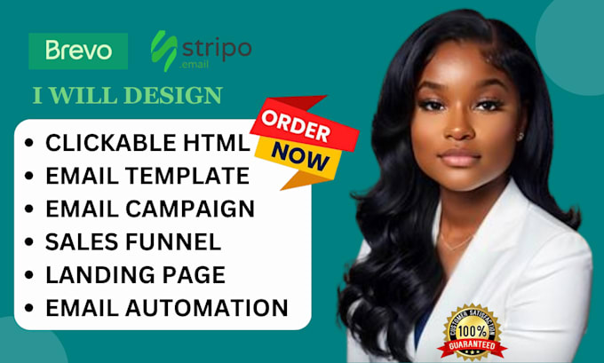 Gig Preview - Do HTML email marketing template on stripo and brevo, email template design