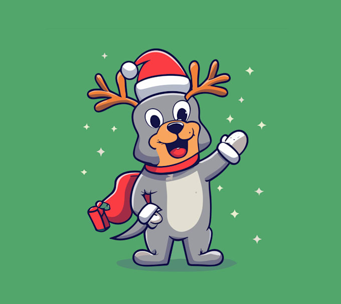 Gig Preview - Make modern christmas santa and mascot logo