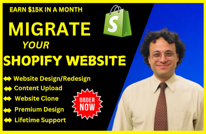 Gig Preview - Copy, clone, duplicate and migrate shopify store or shopify website revamp store