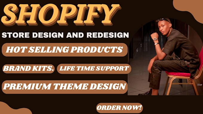 Gig Preview - Shopify redesign store shopify dropshipping store shopify website