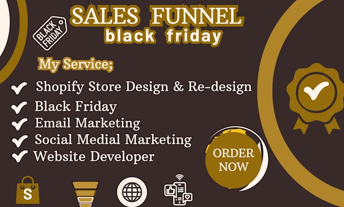 Gig Preview - Do profitable black friday sales funnel and email marketing