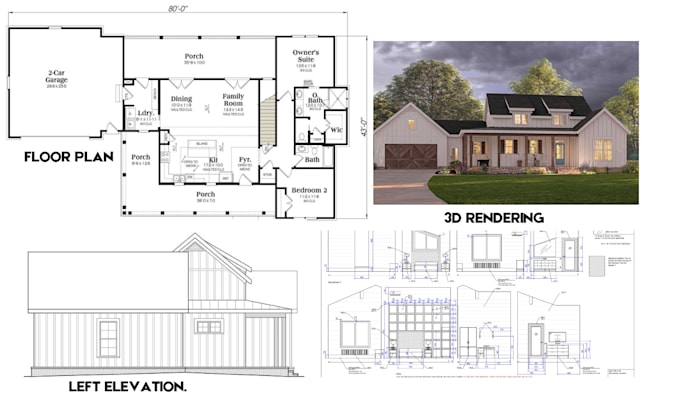 Gig Preview - Draw and stamp your architectural, mep, adu drawings for city permit