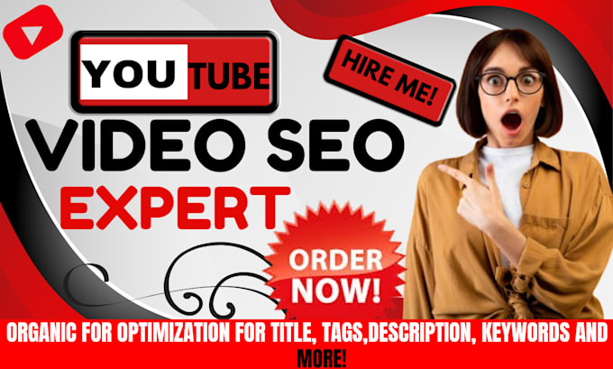 Gig Preview - Do best youtube video SEO expert optimization and channel growth manager