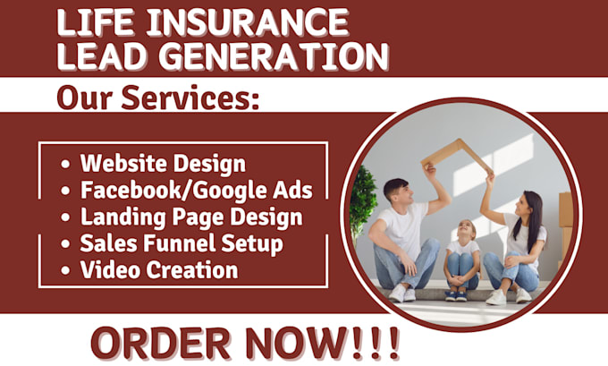 Gig Preview - Life insurance leads insurance leads life insurance insurance website insurance