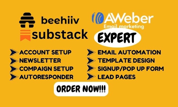 Bestseller - do klaviyo email marketing, substack newsletter, beehiiv, convertkit and hubspot