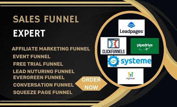 Gig Preview - Do affiliate marketing funnel, event funnel ,free trial funnel, webinar funnel