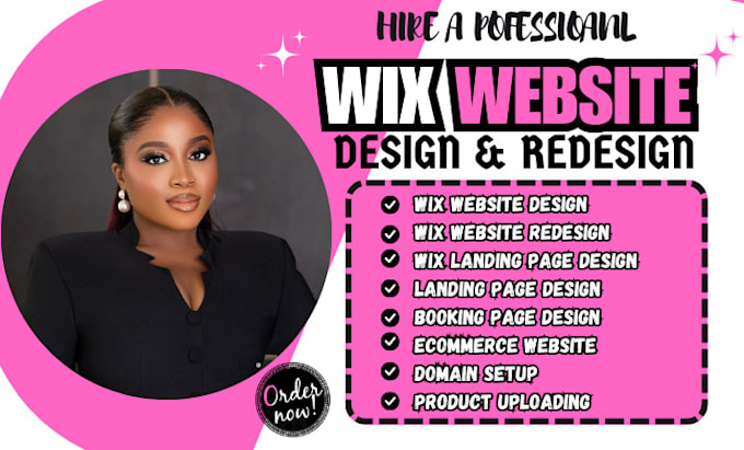 Gig Preview - Wix website design wix website redesign wix design wix website redesign