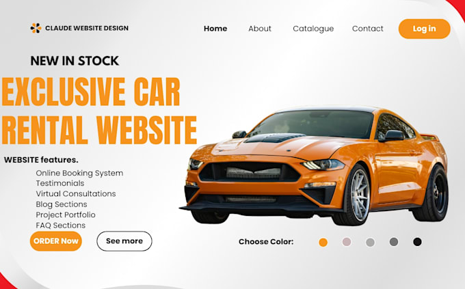 Gig Preview - Build responsive car rental website car dealership rental car rental website