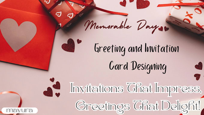 Gig Preview - Expert greeting and invitation card designing personalized and digital