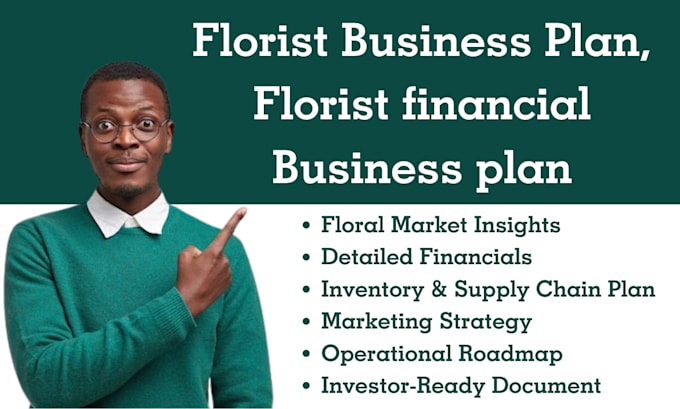 Gig Preview - Write a business plan for your florist business, florist financial business plan