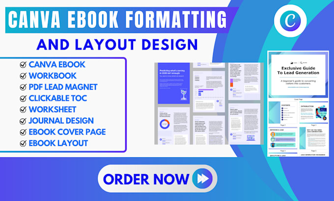 Gig Preview - Create canva ebook design and workbook design ebook and amazon kdp formatting