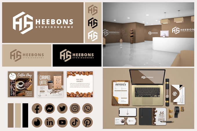 Gig Preview - Do business logo design, branding kit and business brand identity