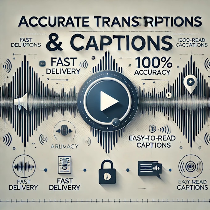 Gig Preview - Accurately transcribe audios and videos with clear captions in 3 languages