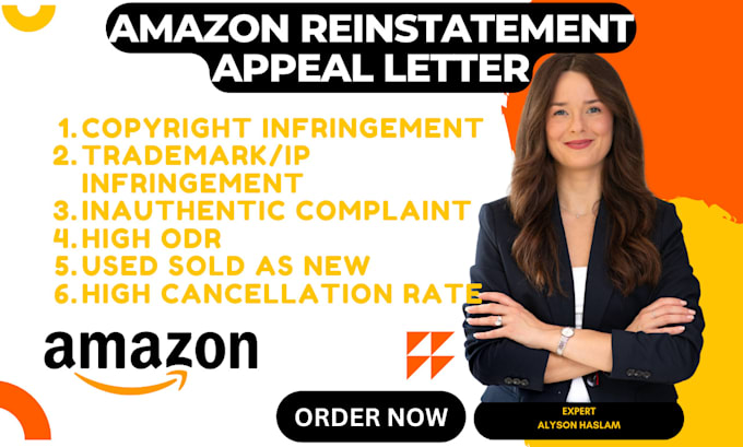 Gig Preview - Write customized amazon appeal letter plan of action for suspension and azin