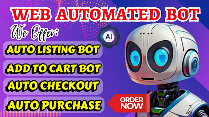 Gig Preview - Create autobuy bot, esty bot, web bot, marketplace, monitor bot,  gumtree bot