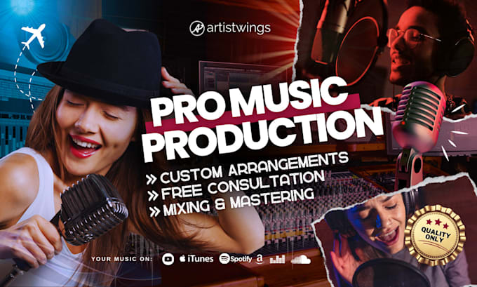 Gig Preview - Be your high end music producer for your custom song