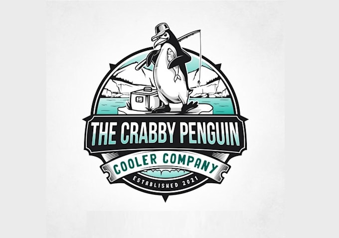 Gig Preview - Design crabby penguin cooler company logo