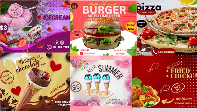 Bestseller - design eye catching food poster and flyer