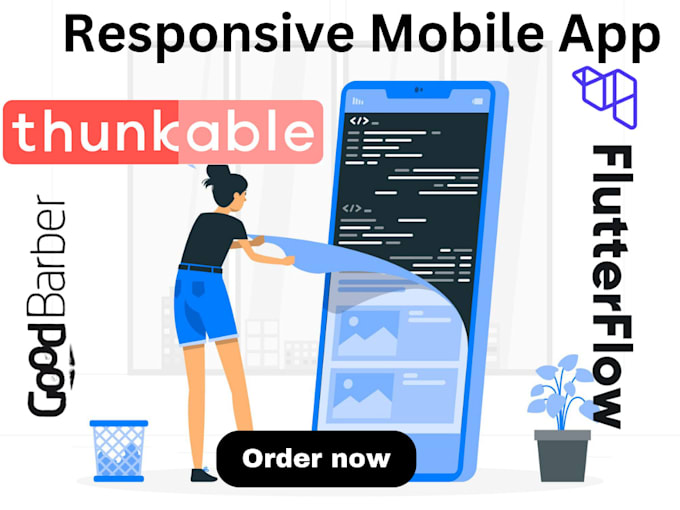 Bestseller - be your flutterflow bubble thunkable adalo buildfire mobile app developer