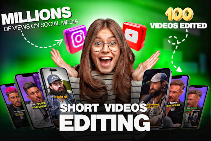 Bestseller - edit your youtube shorts, instagram reels, tiktok, and ugc videos