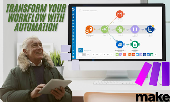 Gig Preview - Create automations work in 1 hour using make, integromat, API  python