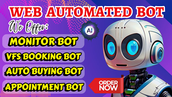 Gig Preview - Do auto checkout bot, vfs appointment bot, booking bot, monitor bot using python