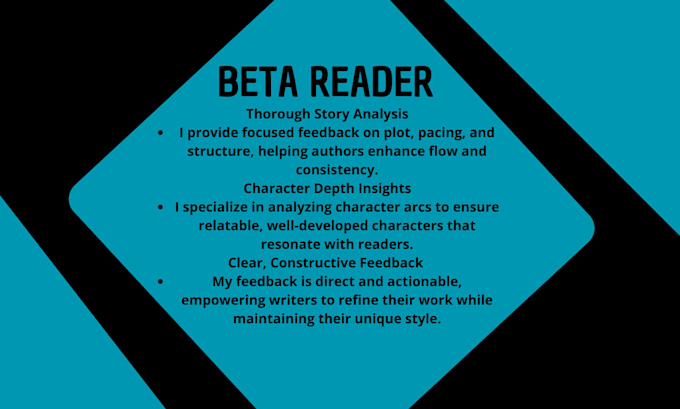 Bestseller - be your insightful beta reader, providing honest feedback