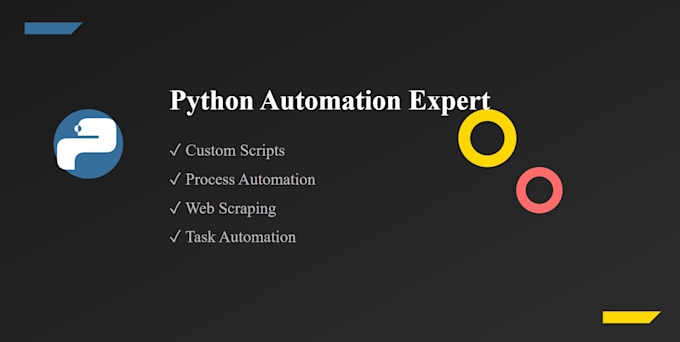 Gig Preview - Create your python scripts and automation