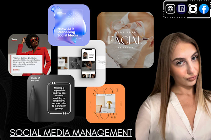 Gig Preview - Be your professional social media marketing manager