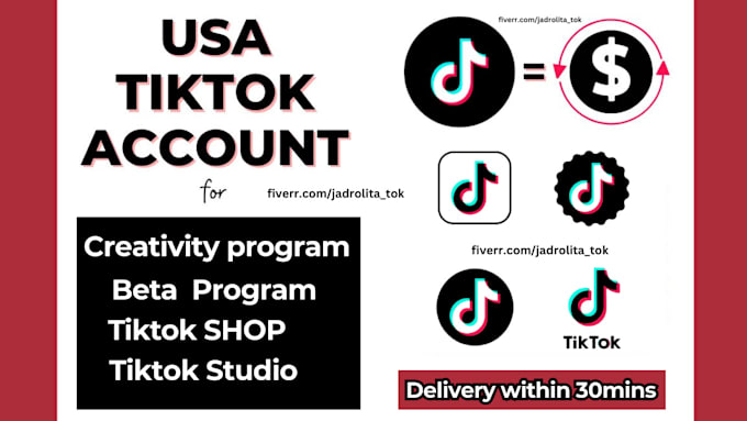 Gig Preview - Create USA tiktok account, USA tiktok, tiktok US account