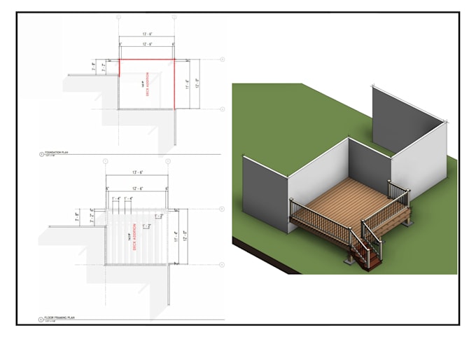 Gig Preview - Design deck patio and home addition for city permit