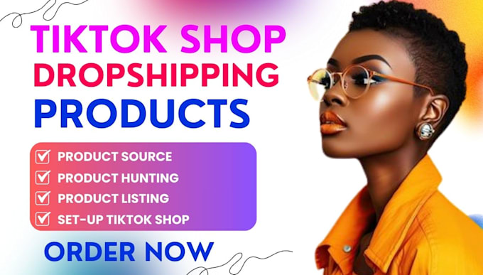 Gig Preview - Set up tiktok shop dropshipping manage product listing tiktok shop ads promotion