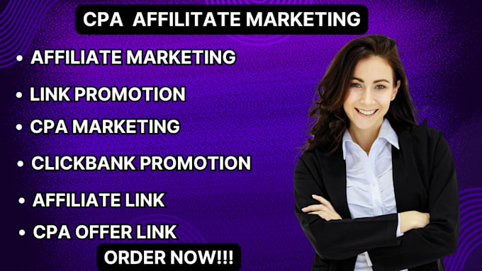 Gig Preview - Do CPA lead generation,cpa marketing,affiliate link promotion,solo ads marketing