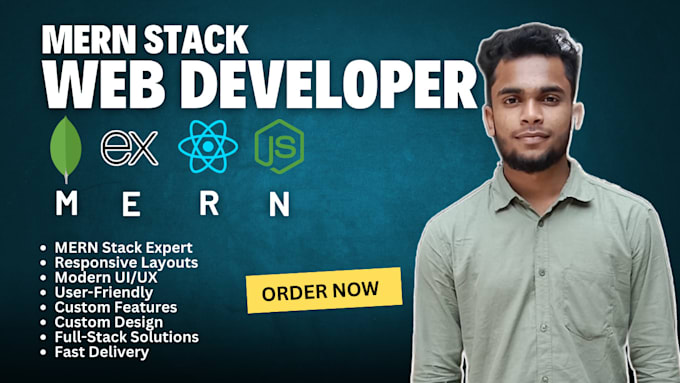 Gig Preview - Develop mern stack web application frontend and backend