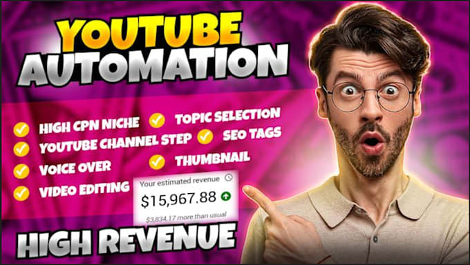 Gig Preview - Create viral automated youtube cash cow channel, faceless cash cow videos