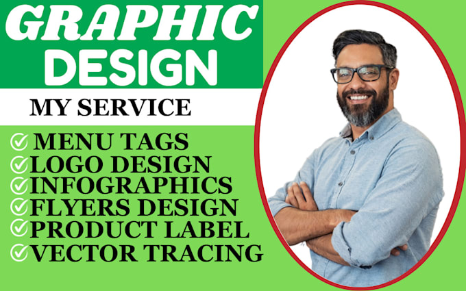 Gig Preview - Build any logo design infographics product label flyers based