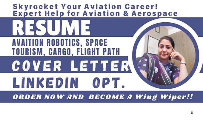 Gig Preview - Write a job winning aviation, robotics , space, tourism, cargo resume