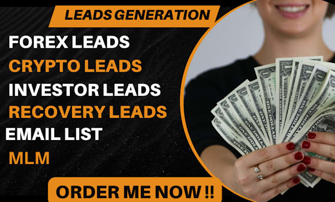 Gig Preview - Deliver HQ forex leads, investor leads, crypto email list